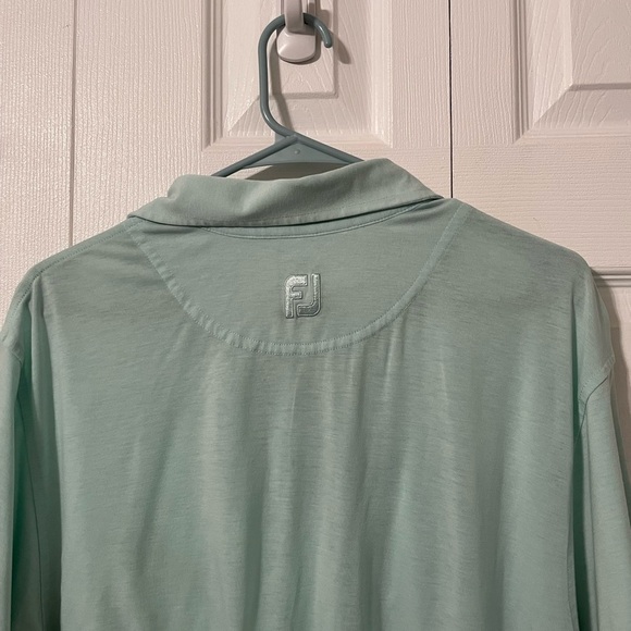 Footjoy FJ Mens Light Green Front Pocket Polo Shirt size Medium - Picture 8 of 9